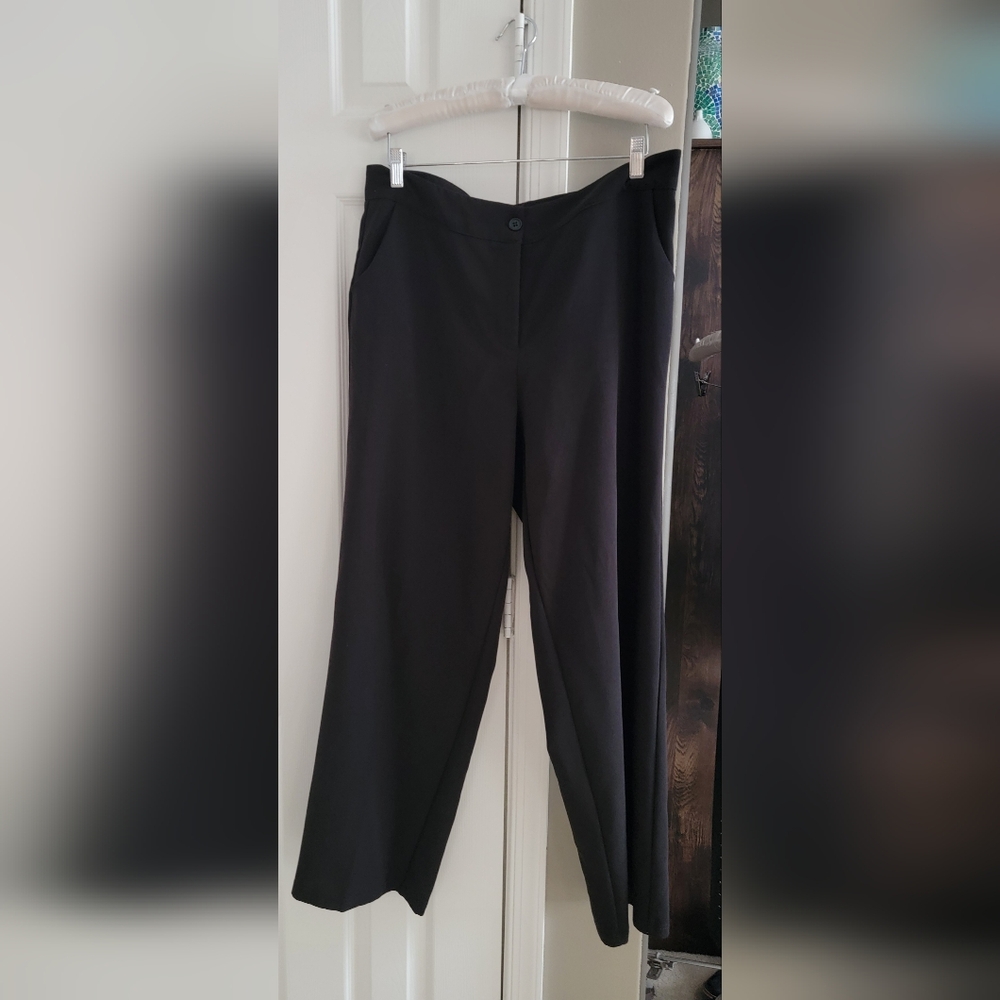 Ashley Stewart straight leg black pants size 14